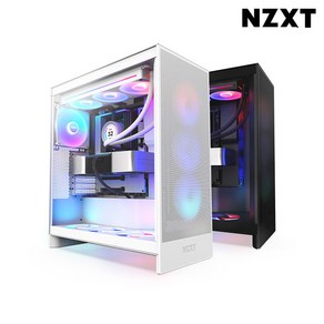 NZXT H7 Flow RGB V2 PC케이스 (매트 블랙), 1개