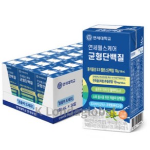 [정품발송] 연세 헬스케어 균형 단백질 음료 곡물맛 190ml 24팩 449141, 24개