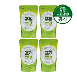 유한양행 포밍 스프레이 주방세제 리필, 500ml, 4개