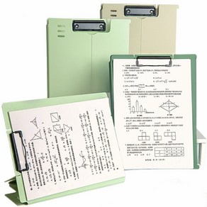마켓톡톡 자립스탠딩 투웨이 a4클립보드, 1세트, 민트+스카이+연핑크