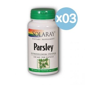 Solaay 솔라레이 파슬리 430mg 페트로셀리늄 크리스품 100캡슐 3팩 Pasley 430mg, 3개, 100정