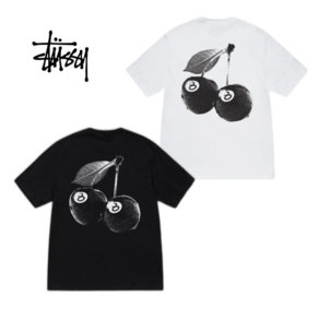 스투시 반팔 체리 티셔츠 STUSSY 정품 반팔티