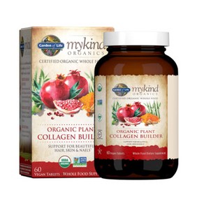 가든오브라이프 오가닉 플랜트 콜라겐 빌더 비건 타블렛 60정 MyKind Oganics Oganic Plant Collagen Builde, 1개