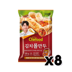 쉐푸드 김치롤만두 즉석조리 180g x 8개