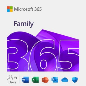 [마이크로소프트] Microsoft 365 Family PKC [가정용/실물발송/6인사용/1년사용]