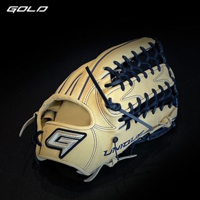 23 GOLD 골드 외야글러브 유니크 야구글러브 PRO-082 외야수 카멜/네이비, 1개