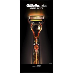 Gillet 질레트 Gillette Labs 히티드 레이저 면도기 남성 3개 어소트먼트