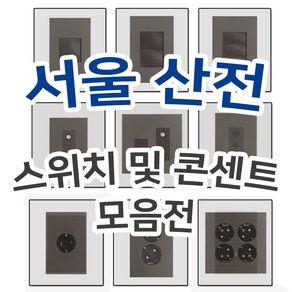 서울 산전 스위치 25종 / 콘센트 / 방수콘, 3로2구스위치, 1개