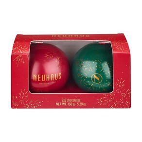 Neuhaus Belgian Chocolate 2023 Christmas Balls Mix Red Green