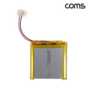 Coms 105050 충전지 3.7V 3000mAh 리튬폴리머 배터리 UB126, 1개, 1개입