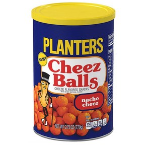 플랜터스 나초 치즈 볼 77.9g Plantes Nacho Cheez Balls (2.75 oz Jas Pack of 12), 12개