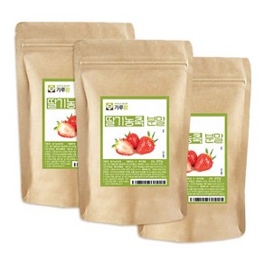 굿소일즈 GARU 새콤달콤 딸기 농축 과즙 분말, 200g, 3개