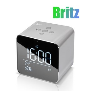 Bitz 브리츠 BZ-V99 블루투스 탁상용 휴대용 스피커 알람시계 온도 TF카드 판촉 인쇄 거실 카페 매장 인테리어 소품 집들이 선물용 정품