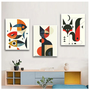 디어아트 보석십자수 캔버스형 AB크리스탈 동물팝아트 디자인 40X50, 1개, C8
