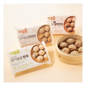 [아임닭] 닭가슴살 만두 180g 3종 X4팩 (총12팩), 4개