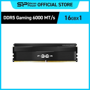 실리콘파워 Silicon Powe DDR5-6000 CL30 PC5-48000 데스크탑 메모리키트, 16GB 블랙, 1개