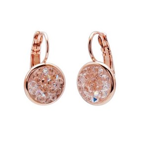 오스트리아산 오스트리아 정품 크리스탈 사용 로즈골드 원터치 귀걸이 crystal earrings