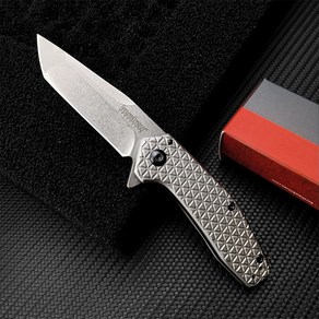 Kershaw 1324 포켓 접는 나이프 8Cr13Mov Tanto 블레이드 420 핸들 Edc 야외 전술 군사 캠핑 사냥 플리퍼