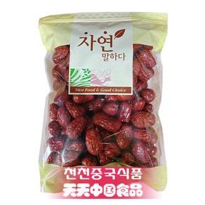 [천천중국식품]중국수입 반건조 왕대추 1kg, 1개