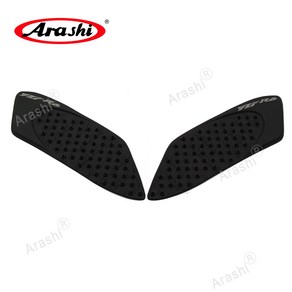 Aashi 2PCS 오토바이 가스 탱크 패드 스티커 무릎 그립 견인 패드 전사 술 에 YAMAHA YZF R6 2006 2007 YZF-R6, 1세트, 검정색