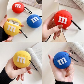 에어팟 케이스 m&m 엠앤엠즈 초콜릿 캐릭터 애플 2세대 프로 3세대 이어폰 실리콘 커버