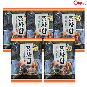 CW 청우 흑사탕 180g 캔디 간식 후식 디저트, 5개