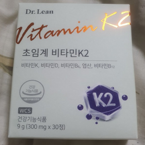 닥터린 초임계 비타민k2 300mg 30정 1박스, 1개