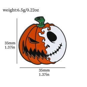 처키인형 쳐키 처키 인형 브로치 만화 배지 배낭 핀 의류 청바지 액세서리 공포 영화 금속 할로윈 장식 쥬얼리 신제품, 15.O, 1개