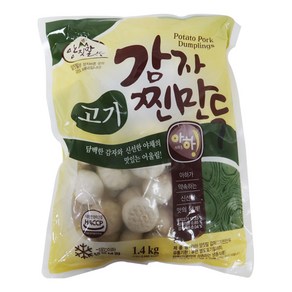 아하만두 고기감자찐만두 1400g 감자찐만두, 고기 감자찐만두, 1개, 1.4kg