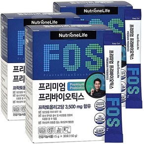 뉴트리원 프리미엄 프리바이오틱스 프락토올리고당 30포입, 30회분, 150g, 3개