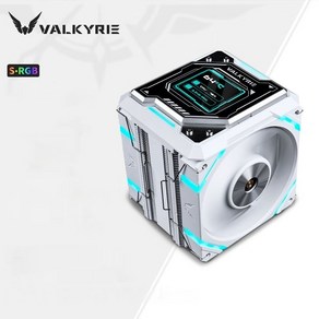 VK VALKYRIE 공랭쿨러 R125/DL125/SL125/6동파이프7동파이프 RGB CPU쿨러스크린, R125-MIST화이트, 1개