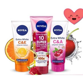 니베아 엑스트라 화이트 비타민 C E 로션 NIVEA EXTRA WHITE C&E 180 ml, 비타민 C&E, 1개, 180ml