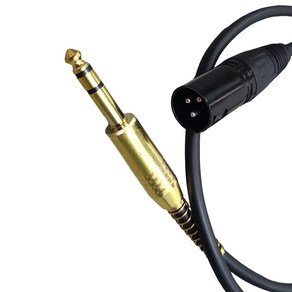 케이블마스터 TRS 5.5(6.3)스테레오-XLR(M) 케이블 3M CM1013-03, 1개