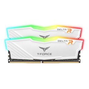 TeamGoup T-Foce DDR4-3200 CL16-20-20 Delta RGB 화이트 패키지 서린 16GB x 2p, 2개