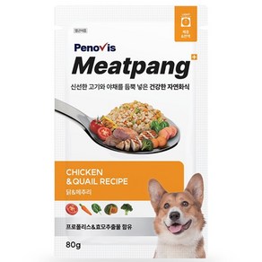 페노비스 생후 3개월령 이후 미트팡 체중&면역 화식사료, 닭, 80g, 22개
