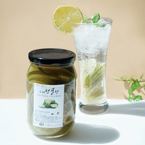 [청귤청] 100% 수제과일청 500g 첨가물 ZERO 햇과일 과일카페 선물세트 답례품, 1개, 500ml