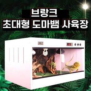 브랑크 초대형 도마뱀 사육장 테라리움만들기 육지거북이 전갈 곤충 타란튤라, 1개, 화이트(40x30x30)