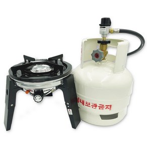 LPG 가스통 3kg + 나비아 원더풀 해바라기 버너 세트, 1개