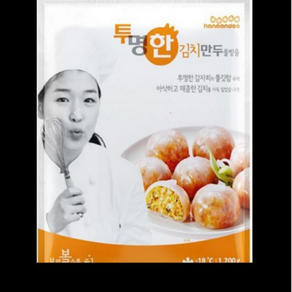 투명한 김치만두 물방울, 1개, 1.2kg