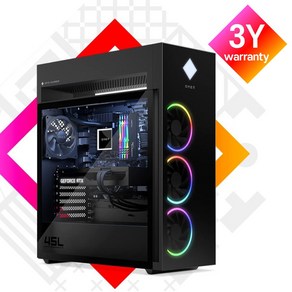 HP 2024 오멘 데스크탑 45L 코어Ulta9 인텔 15세대 지포스 RTX 4090, 블랙, GT22-3000KL, 3TB, 64GB, Fee DOS