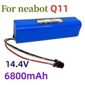 네어봇 로봇 진공 청소기용 충전식 리튬 이온 배터리 Q11 교체 액세서리 14.4V 6800mAh