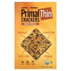 Julian Bakery PrimalThin 크래커 파마산 238g(8.4oz)