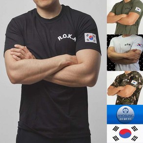 로카티 국산 PX 정품 블랙 카키 화이트 디지털 코리아아미 ROKA 군인 군용 군대 로카티셔츠