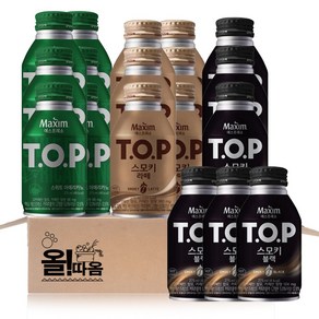 올따옴 티오피 커피음료 275ml 3종 기획세트(스위트아메리카노6+스모키블랙6+스모키라떼6)