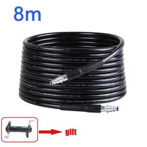 고압세척기호스 고압물호스 세척기 물분사기 살수기 세차 호스 호환 고압 물 세척 파이프 코드 압력 와셔 ARBOSCH AQT UA블랙 데커용 8 20m, 1.8m