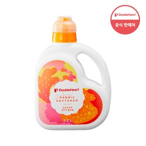 더블하트 유아 섬유유연제 베이비 플로럴 향, 1.2L, 4개