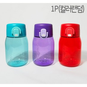 타파웨어 원터치 에코물통 350ml 1개 컬러랜덤 유아 어린이 유치원 물통 물병, 랜덤 발송