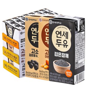 연세두유 검은참깨 24팩 검은콩 24팩 아몬드잣 24팩 190ml x 72팩, 72개