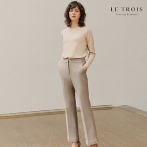 [KT알파쇼핑][LE TROIS]23FW 르투아 크레이프 웜 본딩 팬츠 3종