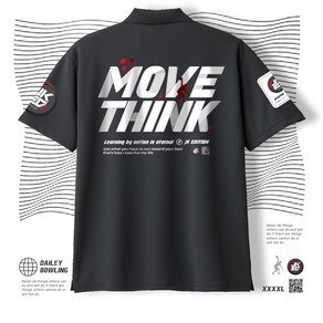 JK에디션 MOVE THINK 무브 띵크 카라 볼링 티셔츠 남여 공용